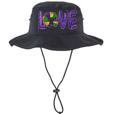 Love Peace Mardi Gras King Cake Gift Bucket Hat