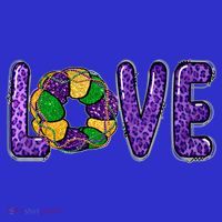 Love Peace Mardi Gras King Cake Gift T-Shirt