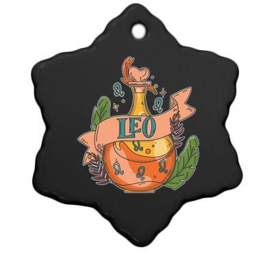 Leo Potion Magical Astrology Gift Ceramic Star Ornament