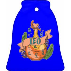 Leo Potion Magical Astrology Gift Ceramic Bell Ornament