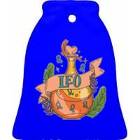 Leo Potion Magical Astrology Gift Ceramic Bell Ornament