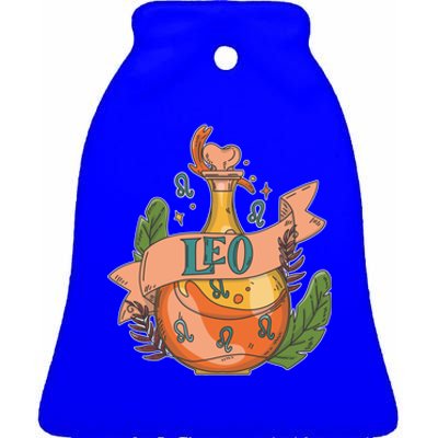 Leo Potion Magical Astrology Gift Ceramic Bell Ornament