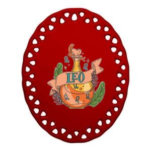 Leo Potion Magical Astrology Gift Ceramic Oval Ornament