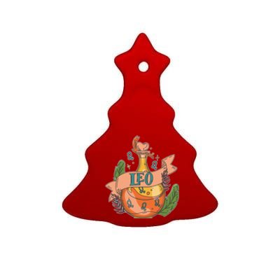 Leo Potion Magical Astrology Gift Ceramic Tree Ornament