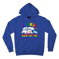 Lgbtq Pride Mama Bear Free Mom Hugs Vintage Rainbow Flag Funny Gift Hoodie