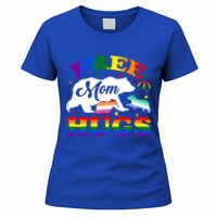 Lgbtq Pride Mama Bear Free Mom Hugs Vintage Rainbow Flag Funny Gift Women's T-Shirt