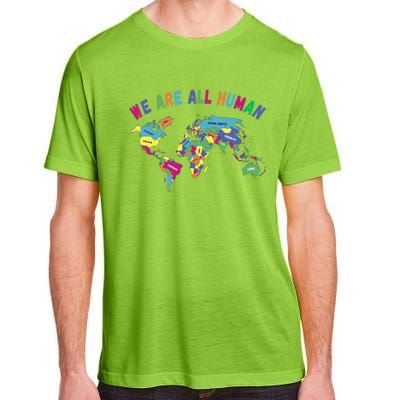 Lgbt Pride Month World Map We Are All Hu Equality Peace Gift Adult ChromaSoft Performance T-Shirt