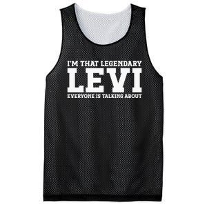 Levi Personal Name Funny Levi Mesh Reversible Basketball Jersey Tank