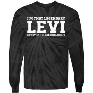 Levi Personal Name Funny Levi Tie-Dye Long Sleeve Shirt