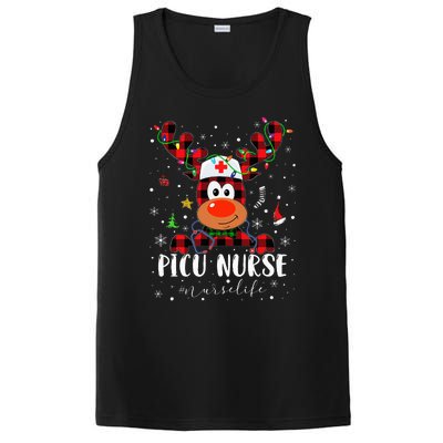 Love Picu Nurse Life Reindeer Nurse Christmas Pajama Xmas PosiCharge Competitor Tank