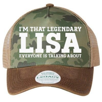 Lisa Personal Name Women Girl Funny Lisa Legacy Tie Dye Trucker Hat