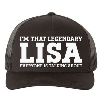 Lisa Personal Name Women Girl Funny Lisa Yupoong Adult 5-Panel Trucker Hat