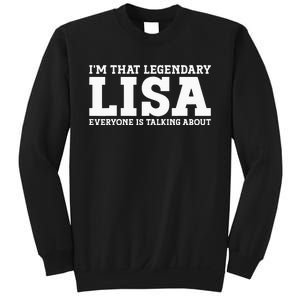 Lisa Personal Name Women Girl Funny Lisa Sweatshirt