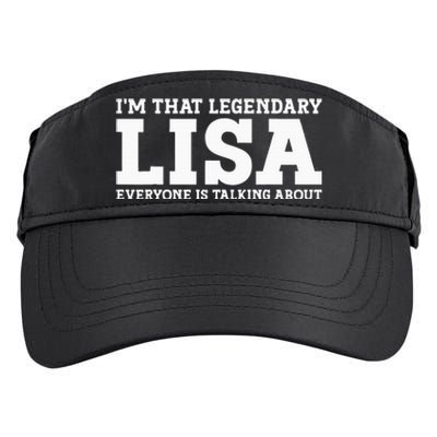 Lisa Personal Name Women Girl Funny Lisa Adult Drive Performance Visor