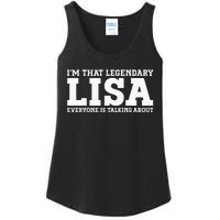 Lisa Personal Name Women Girl Funny Lisa Ladies Essential Tank