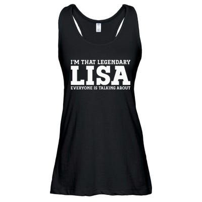 Lisa Personal Name Women Girl Funny Lisa Ladies Essential Flowy Tank