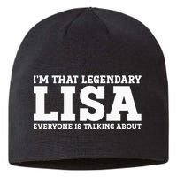 Lisa Personal Name Women Girl Funny Lisa Sustainable Beanie