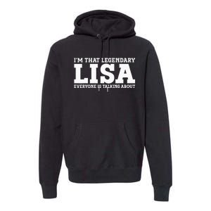 Lisa Personal Name Women Girl Funny Lisa Premium Hoodie