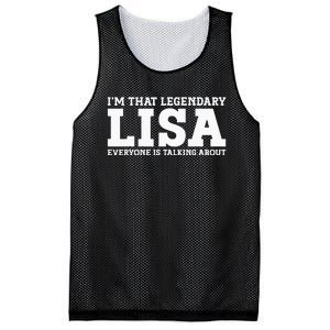 Lisa Personal Name Women Girl Funny Lisa Mesh Reversible Basketball Jersey Tank