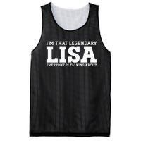 Lisa Personal Name Women Girl Funny Lisa Mesh Reversible Basketball Jersey Tank