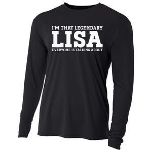 Lisa Personal Name Women Girl Funny Lisa Cooling Performance Long Sleeve Crew