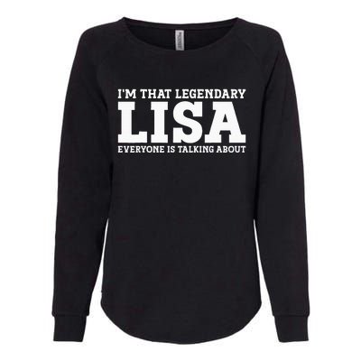 Lisa Personal Name Women Girl Funny Lisa Womens California Wash Sweatshirt