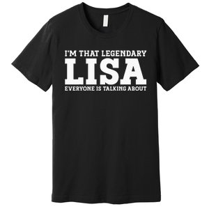 Lisa Personal Name Women Girl Funny Lisa Premium T-Shirt