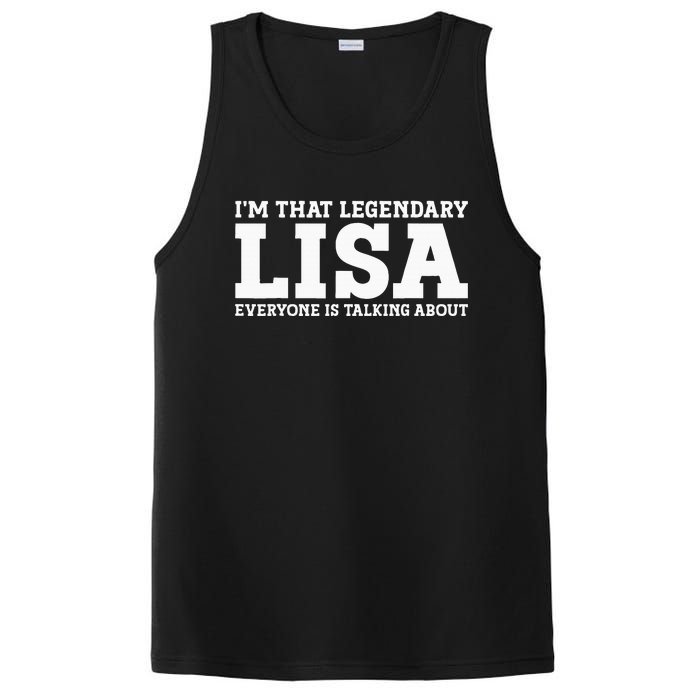 Lisa Personal Name Women Girl Funny Lisa PosiCharge Competitor Tank