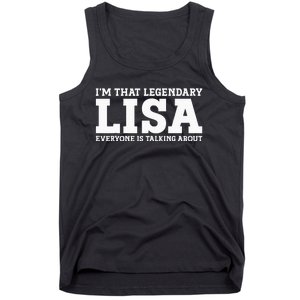 Lisa Personal Name Women Girl Funny Lisa Tank Top