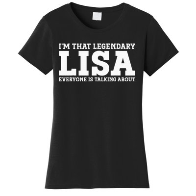 Lisa Personal Name Women Girl Funny Lisa Women's T-Shirt