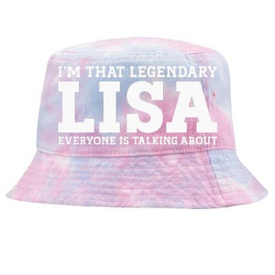 Lisa Personal Name Women Girl Funny Lisa Tie-Dyed Bucket Hat