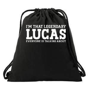 Lucas Personal Name Funny Lucas Drawstring Bag