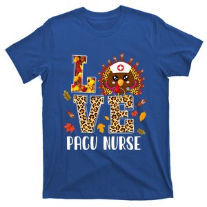 Love Pacu Nurse Leopard Turkey Leopard Nursing Thanksgiving Gift T-Shirt