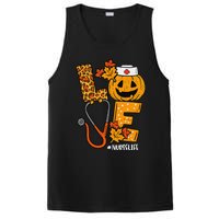 Love Pumpkin Nurse Halloween Costume Fall Scrub Top Gift PosiCharge Competitor Tank