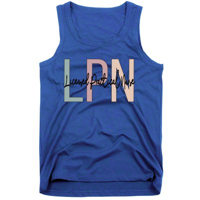 Licensed Practical Nurse Boho LPN Nurse Gift Tank Top