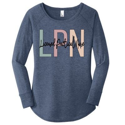 Licensed Practical Nurse Boho LPN Nurse Gift Women's Perfect Tri Tunic Long Sleeve Shirt