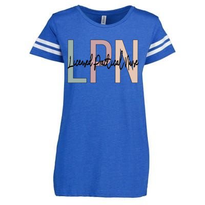 Licensed Practical Nurse Boho LPN Nurse Gift Enza Ladies Jersey Football T-Shirt