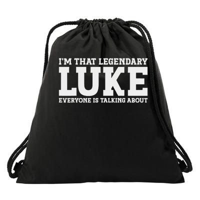 Luke Personal Name Funny Luke Drawstring Bag