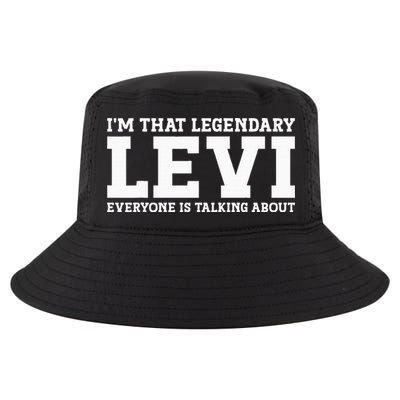 Levi Personal Name Funny Levi Cool Comfort Performance Bucket Hat