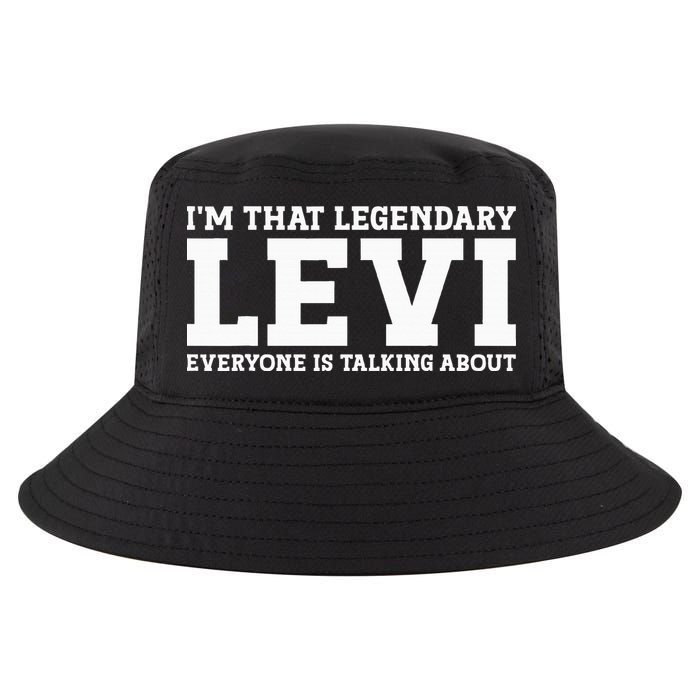 Levi Personal Name Funny Levi Cool Comfort Performance Bucket Hat