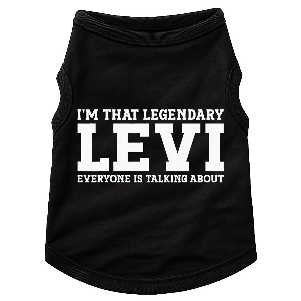 Levi Personal Name Funny Levi Doggie Tank
