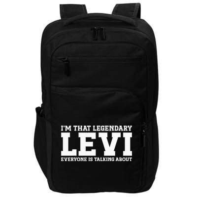 Levi Personal Name Funny Levi Impact Tech Backpack