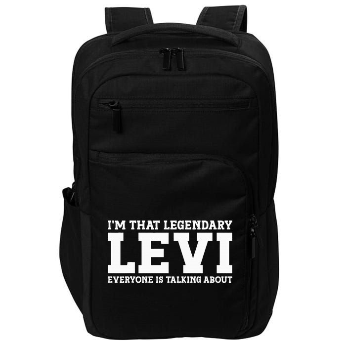 Levi Personal Name Funny Levi Impact Tech Backpack