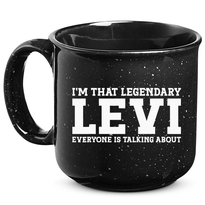 Levi Personal Name Funny Levi 15oz Campfire Ceramic Mug