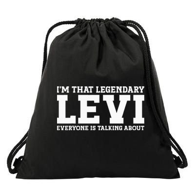 Levi Personal Name Funny Levi Drawstring Bag