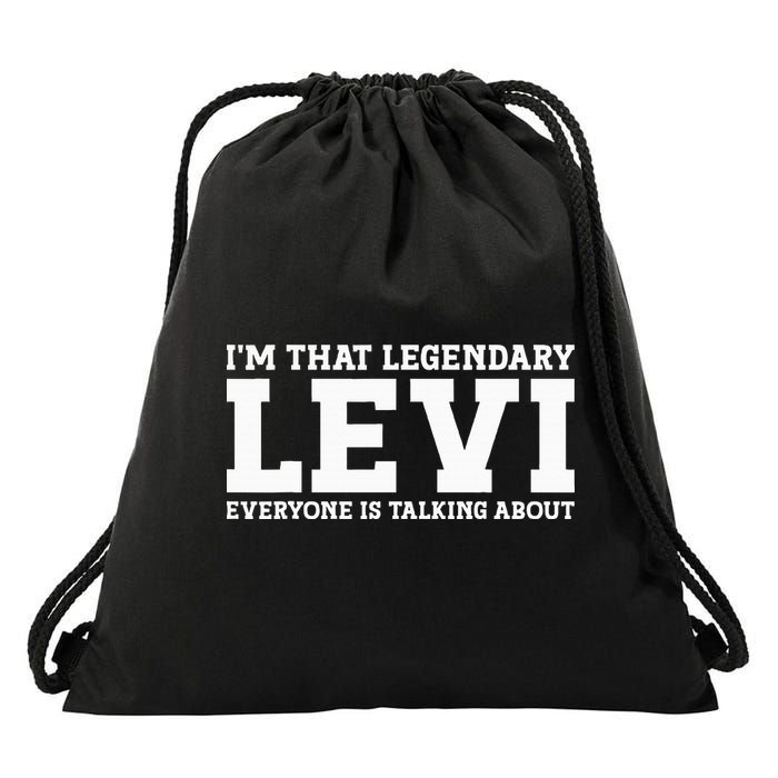 Levi Personal Name Funny Levi Drawstring Bag