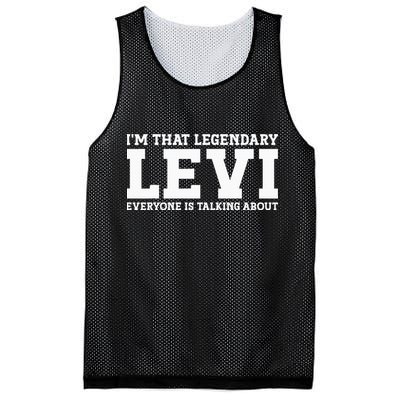 Levi Personal Name Funny Levi Mesh Reversible Basketball Jersey Tank