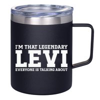 Levi Personal Name Funny Levi 12oz Stainless Steel Coffee Mug