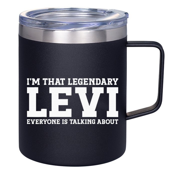 Levi Personal Name Funny Levi 12oz Stainless Steel Coffee Mug