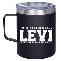 Levi Personal Name Funny Levi 12oz Stainless Steel Coffee Mug